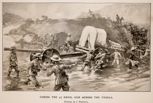 Taking the 47 naval gun across the Tugela by Joseph Finnemore